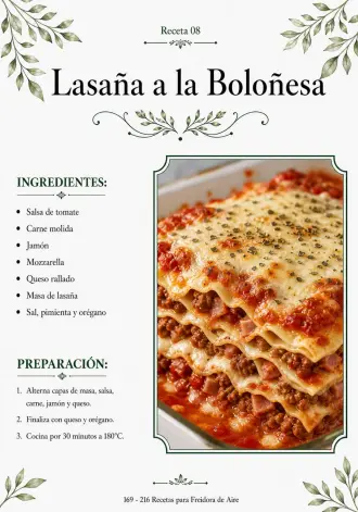 Lasaña de Berenjena con Crema de Leche